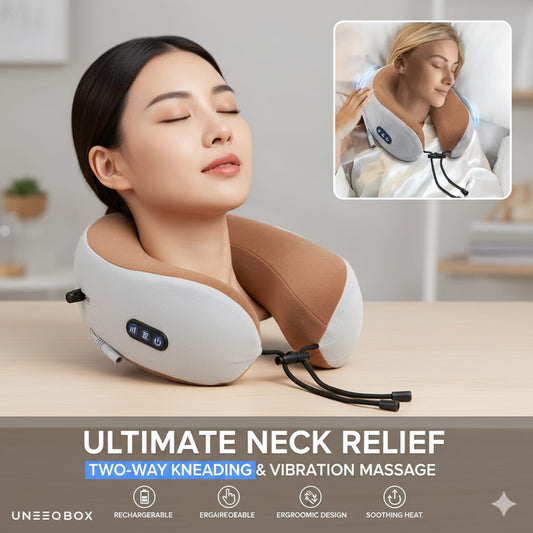 Ultimate Neck Relief: Heated Massage Pillow for Deep Comfort and Relaxation