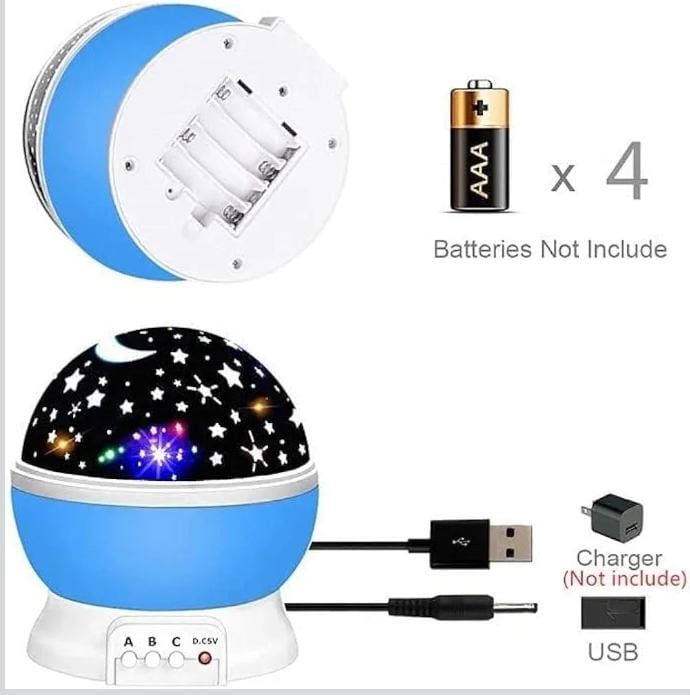 Star Master Rotating 360 Degree Moon Night Light Lamp Projector